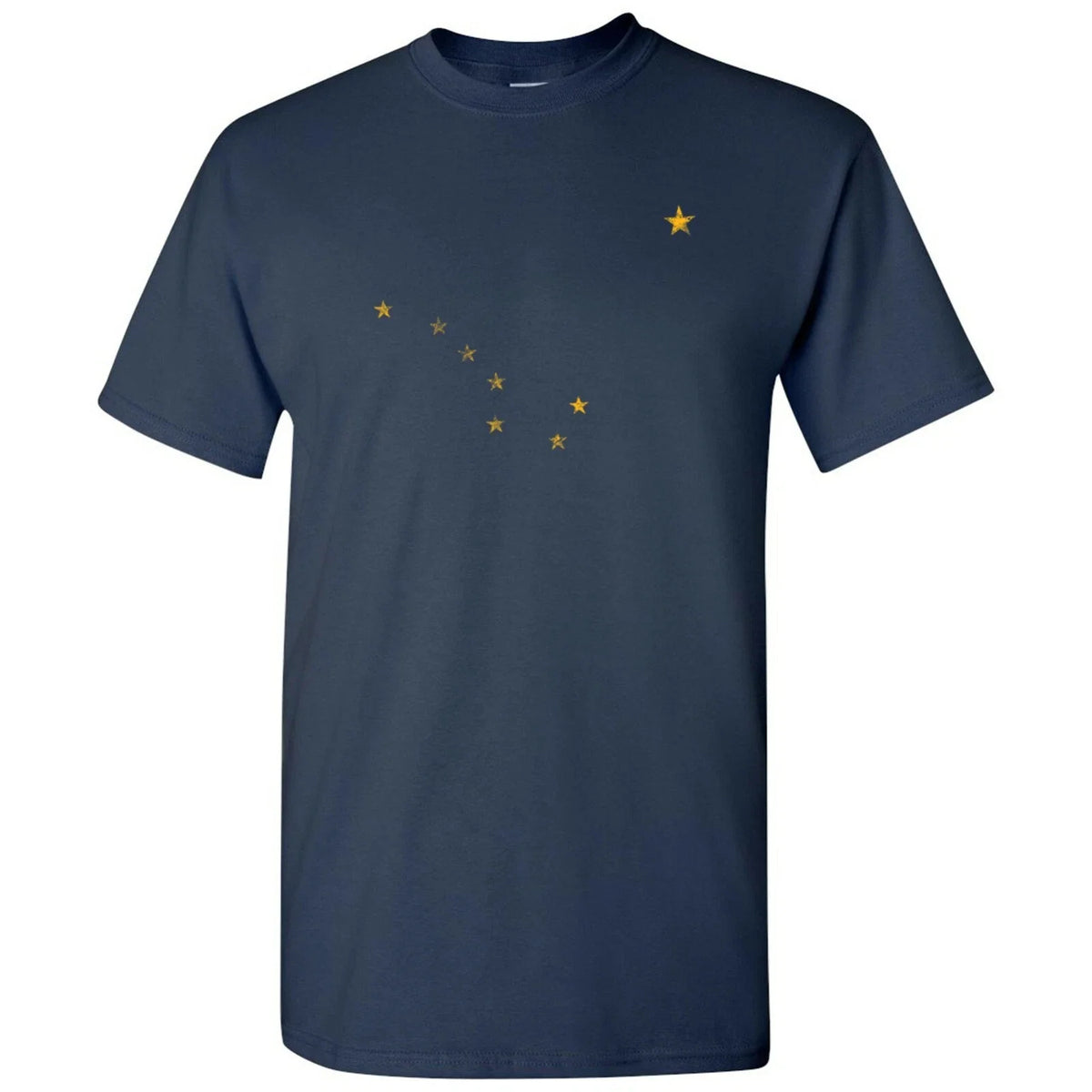Alaska State Flag - Hometown Pride Local Souvenir Basic Cotton - Navy Unisex