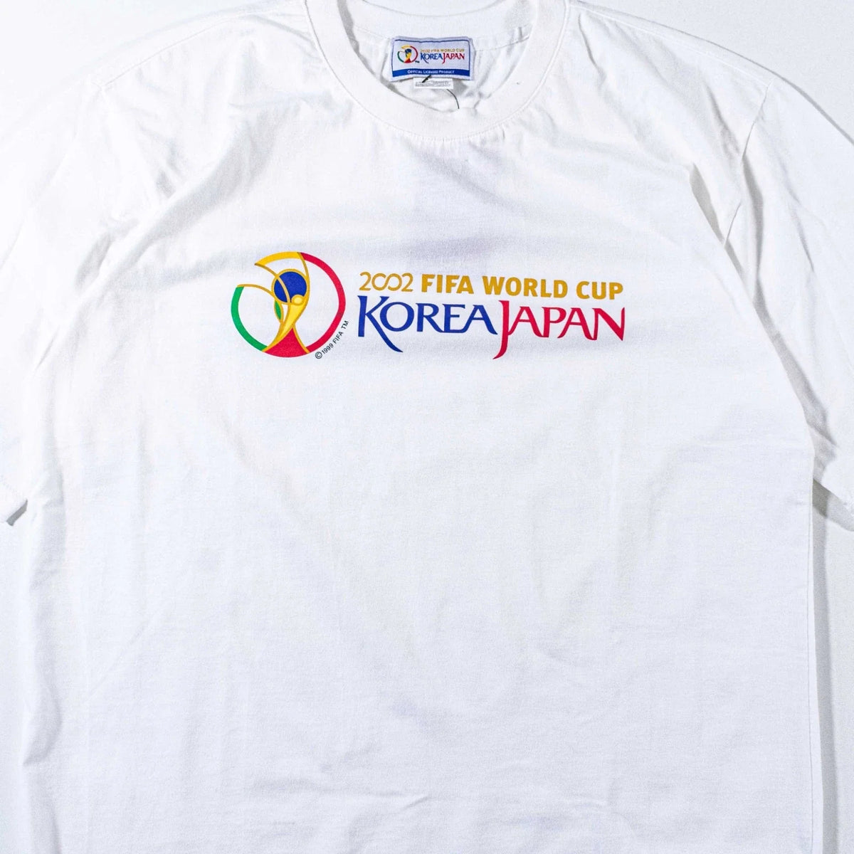 Vintage 2002 World Cup Korea Japan T Shirt Medium Promo Soccer Graphic Tee Y2K Unisex