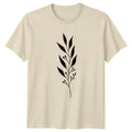 Simple Botanical Leaf Sprig Design Minimalist Plant Nature Aesthetic Unisex