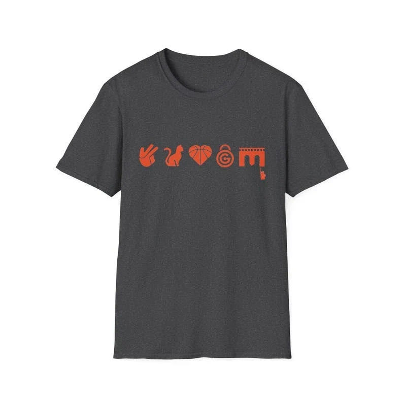 Knicks starting five 5 emojis team tee shirt unisex soft black blue gray white Unisex