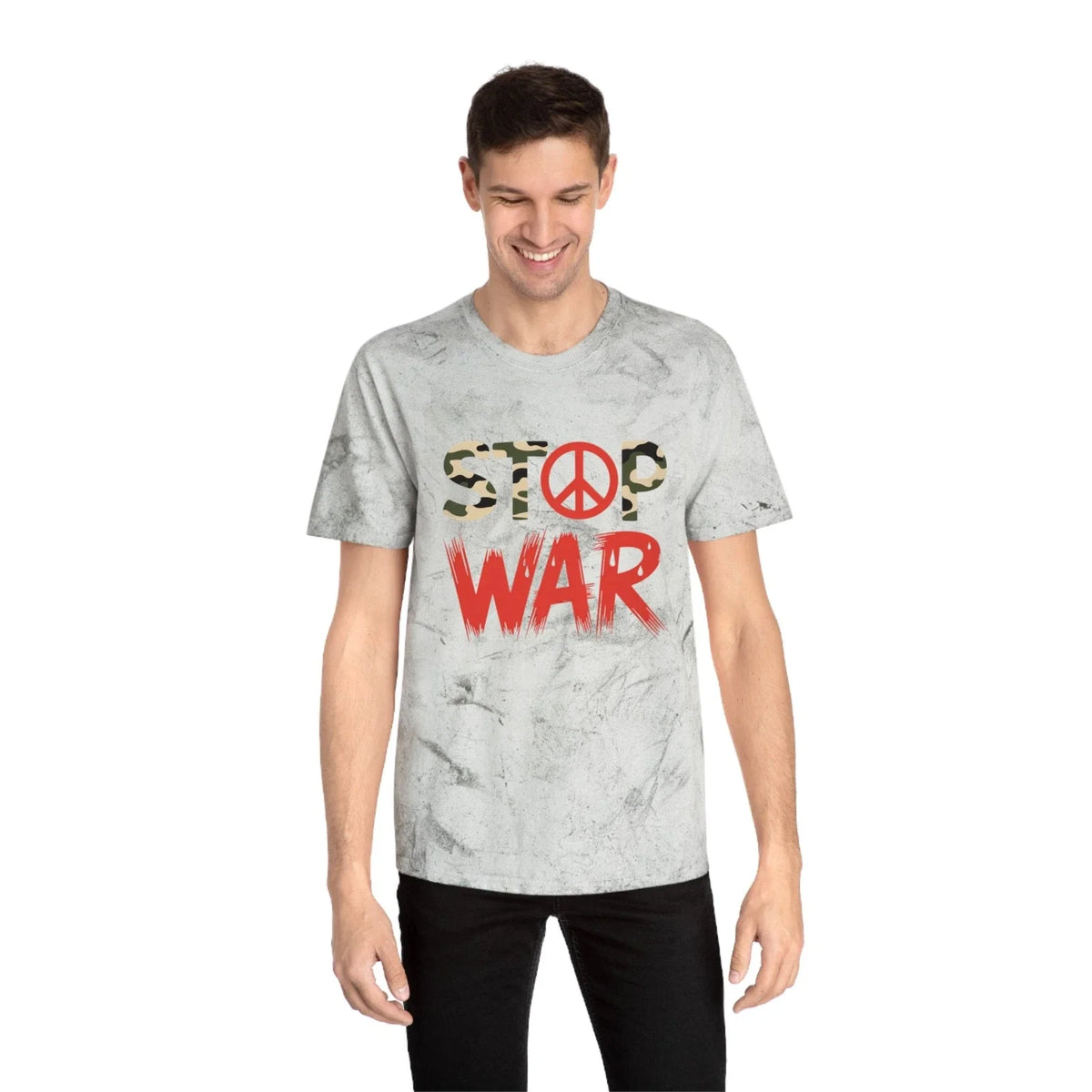 Unisex Color Blast stop war design peace sign art gift idea men women Unisex