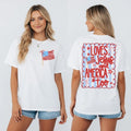 Loves Jesus and America Too Patriotic Coquette Bow 4th of July Unisex