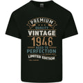 Premium Vintage 78th Birthday 1948 Mens Cotton Tee Top Unisex