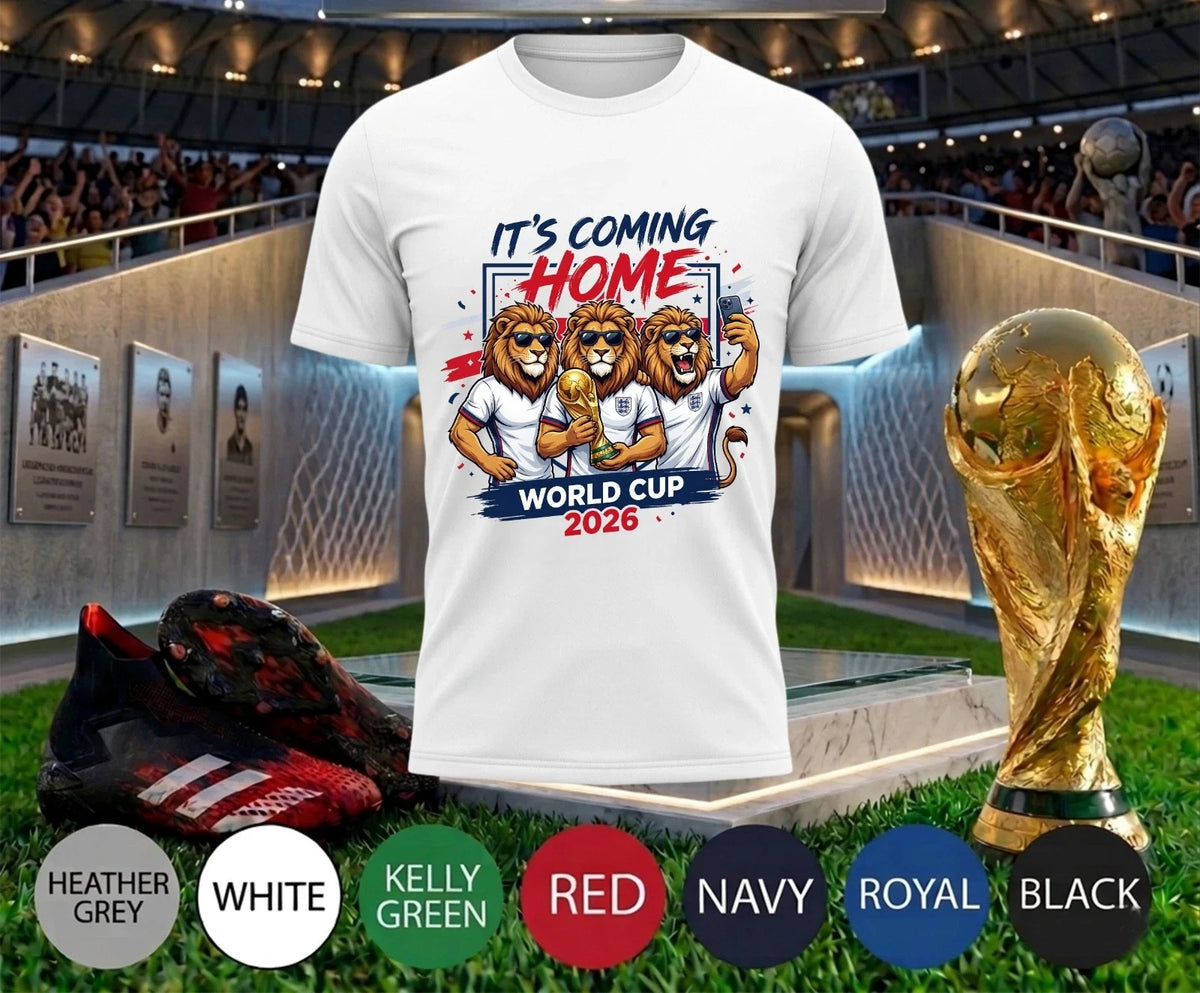 England Football Fan – “It’s Coming Home” Unisex Sports Supporter Tee Unisex