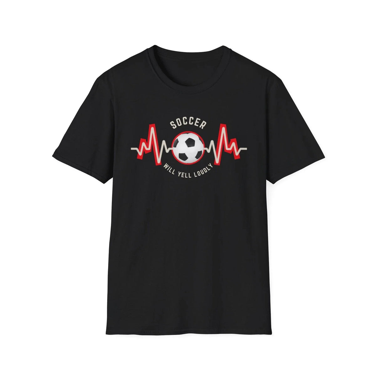 Soccer Heartbeat Soccer Fans, Sports Lovers, Gift for Athletes Unisex