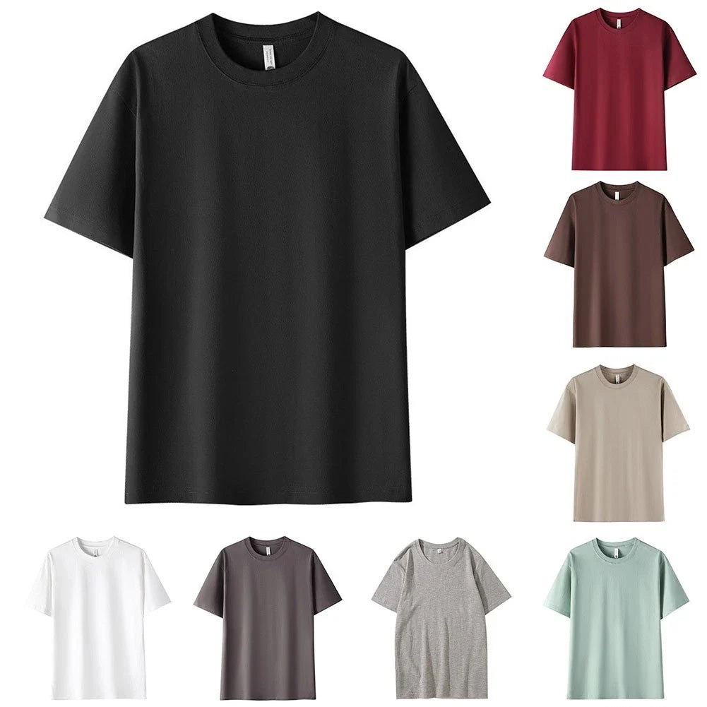 Short Sleeve Loose Fit Men's for Casual Daily Sports Fitness Wear Unisex