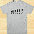 Evolution Football Evaluation Footballer Soccer Sports T shirt Tee Top Unisex