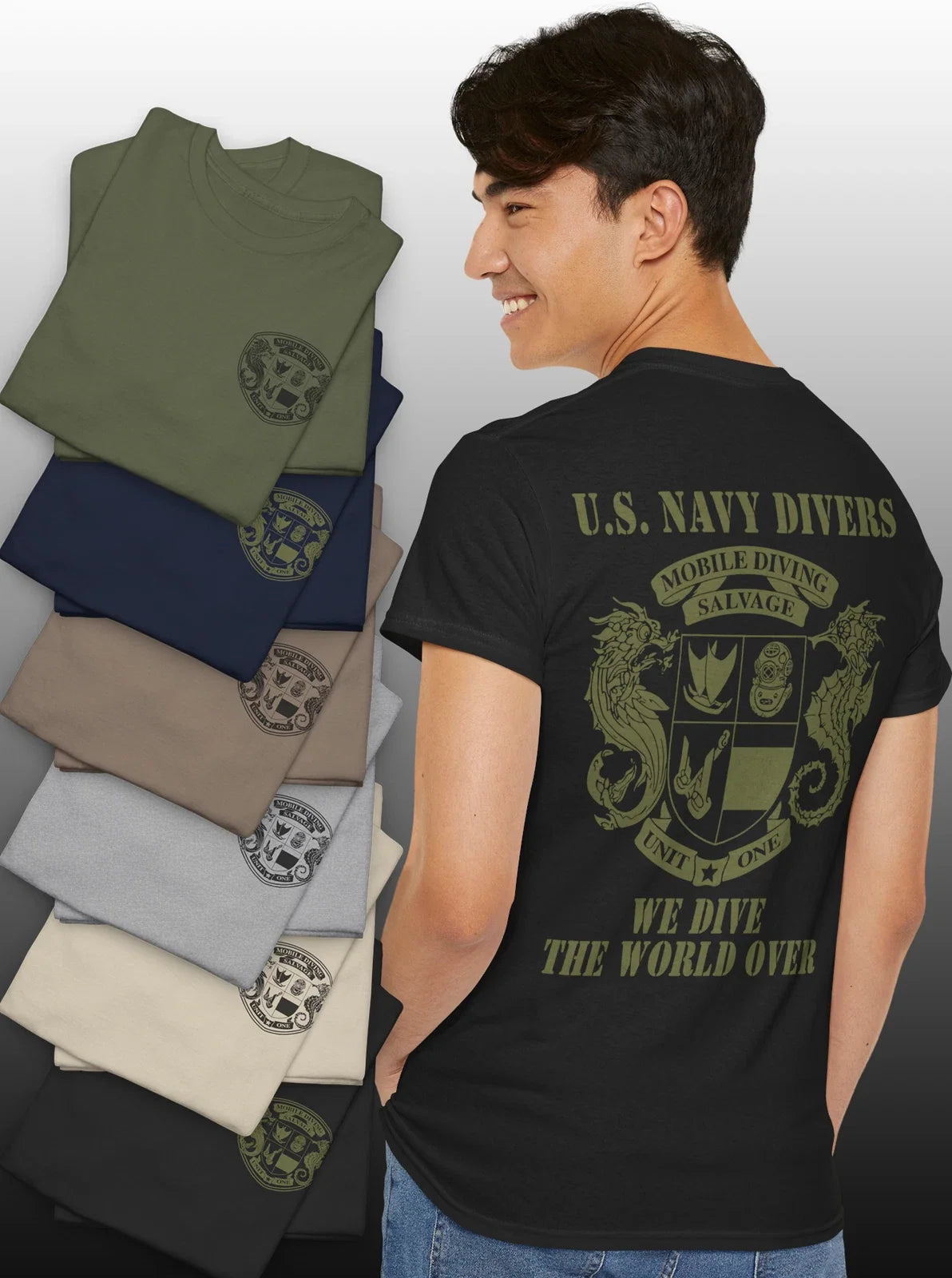 Combat Diver Mobile Diving & Salvage Unit 1 One MDSU 1 Special Operations Tshirt Unisex