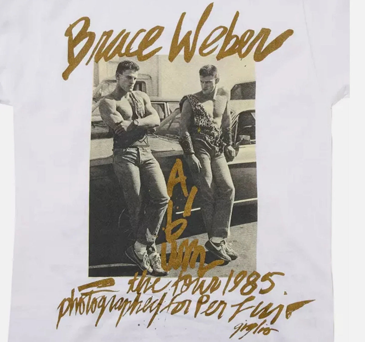 Bruce Weber White Classic Cotton Unisex S-5XL Unisex