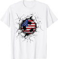 Vintage American Flag Soccer Ball USA Patriotic Men Women Unisex