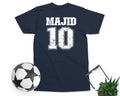 Custom Name & Number Football Personalised Sports Top Unisex Kids Adult Unisex