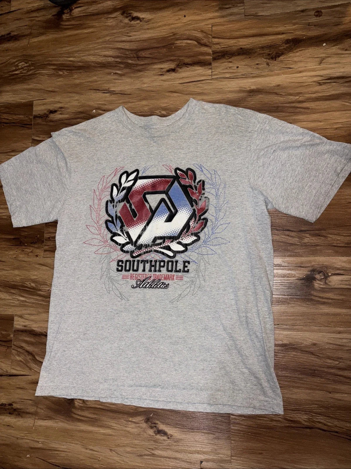 Grey Modern Southpole Athletics T Shirt Size XL No Flaws Unisex
