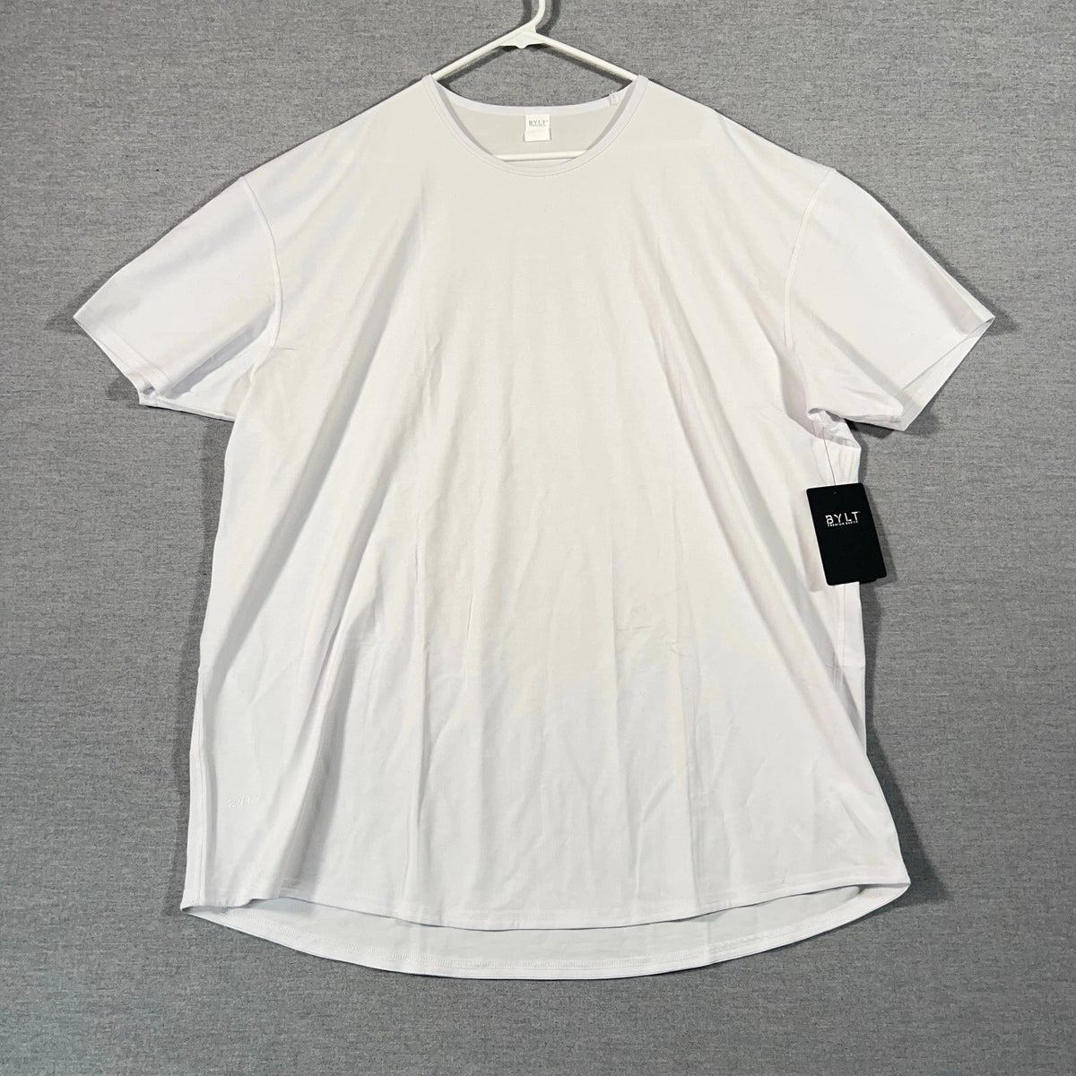 Bylt Limitless Shirt Mens 3XL XXXL White Drop Cut Minimalist Stretch NEW * Unisex