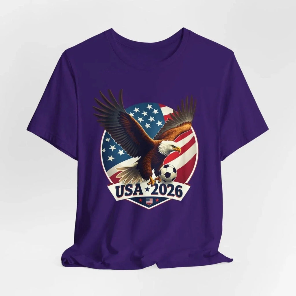 USA 2026 Eagle Soccer Patriotic American Flag Graphic Unisex