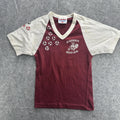 Vintage Beavercreek Soccer Shirt Mens Large Maroon White Dodger Athletic 80s USA Unisex