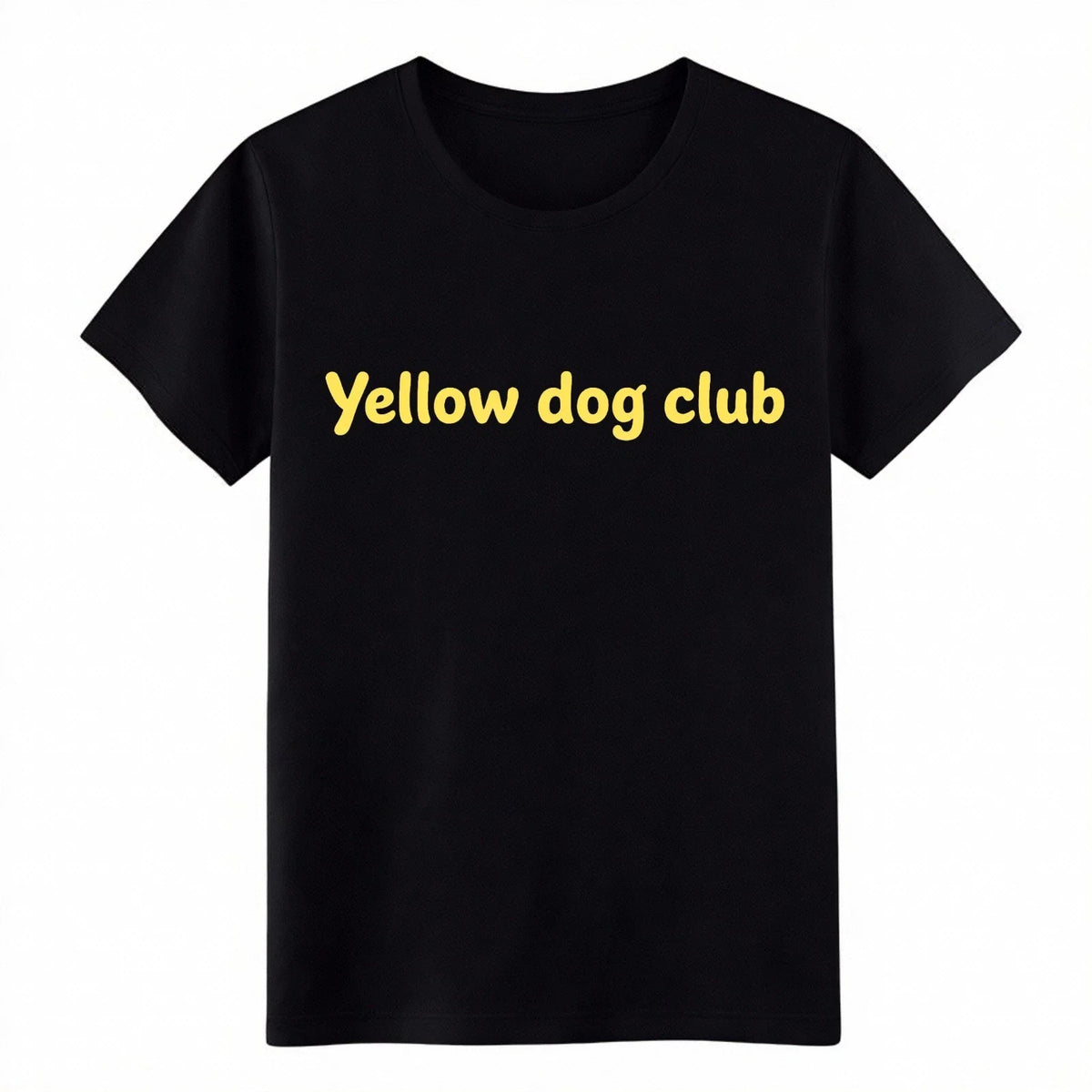 Yellow Dog Club Simple , Minimalist Dog Mom Cotton Tee Unisex