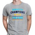Champions 3 In A Row Unisex T Shirt Football Soccer Fan Trophy Tee #DNE Unisex