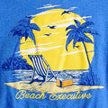 Croft & Barrow Men's Modern Fit Graphic Tee Top Blue Beach Unisex