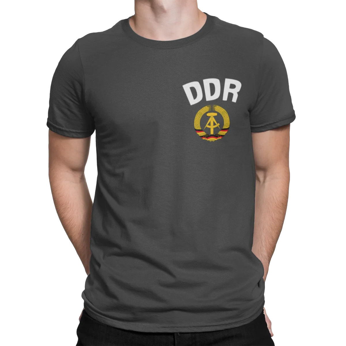 Mens DDR East Germany CHEST Logo Retro Football World Cup 2026 Kit Unisex