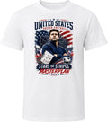 United States Soccer Football Coach Stars and Stripes Masterplan T Shirt Unisex