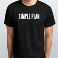 SIMPLE PLAN Graphic Print Unisex S M L XL XXL 3 4 XL Black White Unisex