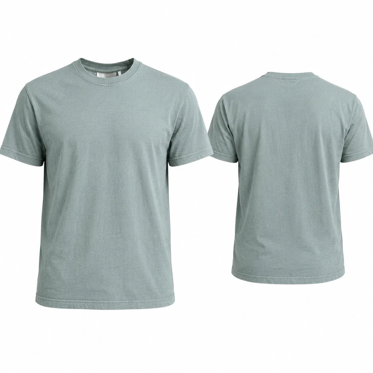 H&M Men’s Sz S Sage Green Crewneck T Shirt Short Sleeve 100% Cotton Basic Tee Unisex