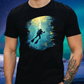 Mens Diving Underwater Motif Cotton Size XS to 5XL Unisex