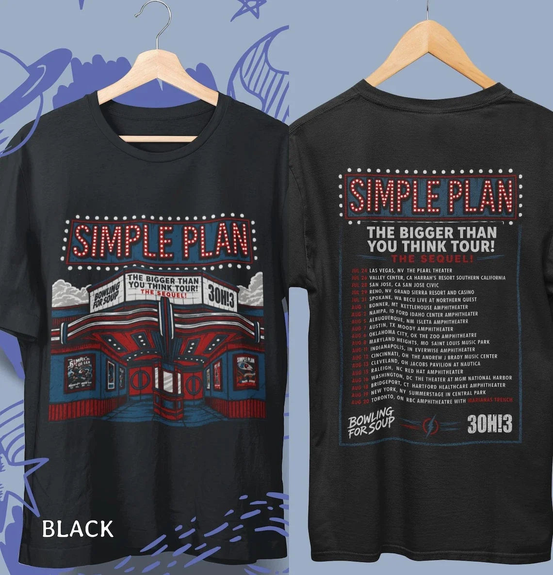 Simple Plan 2026 Tour | Unisex Pop Punk Band Tee Unisex