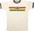 GHANA Mens Ringer Retro Strip Football World Cup 2026 Kit Jersey Unisex