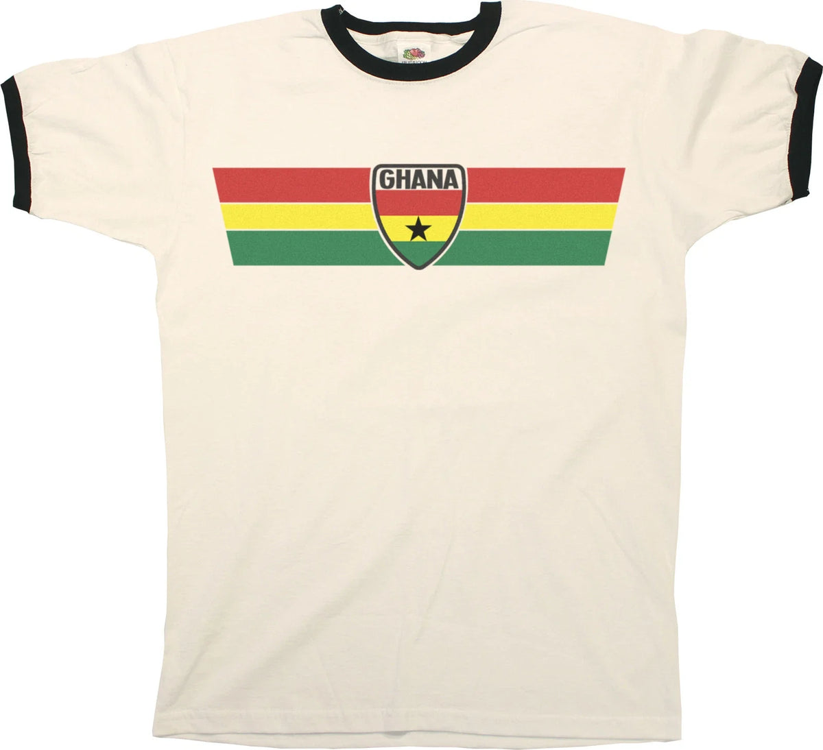 GHANA Mens Ringer Retro Strip Football World Cup 2026 Kit Jersey Unisex