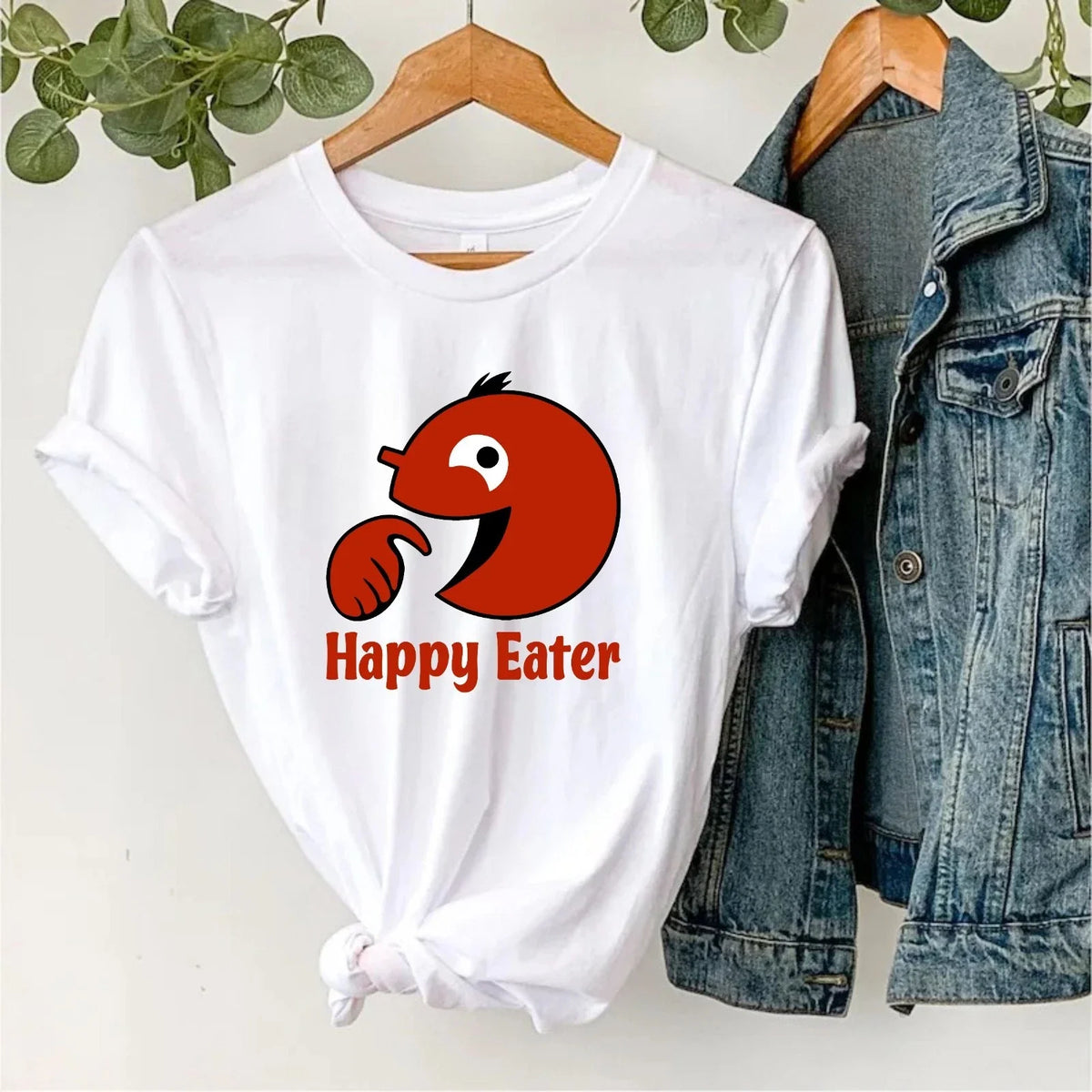 Happy Eater TV Show Café T‑Shirt Funny Foodie Casual Black Mirror Tee Top Unisex