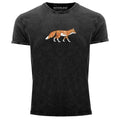 Mens Vintage Shirt Print Fox Polygon Art Print Geometry Outdoor Logo Unisex