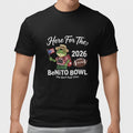 Here For The Benito Bowl 2026 Funny Party Shirt Cartoon Frog Game Day Tee Unisex