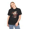 Coffee & Sarcasm T-Shirt | Funny Caffeine Lover Coffee before talkie