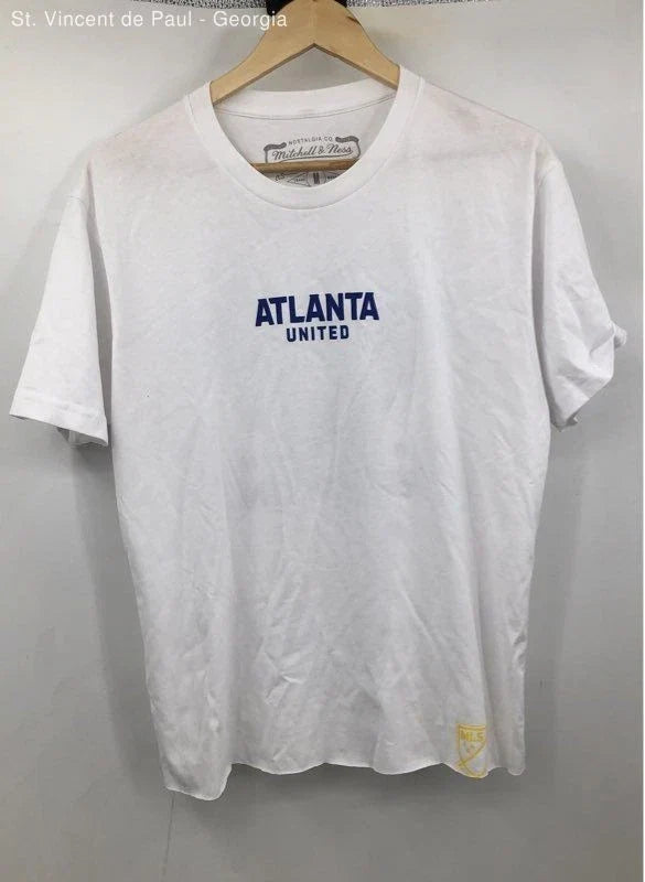 Mitchell & Ness Atlanta United Tee Shirt Unisex Medium Soccer White Unisex