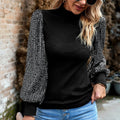 Women Long Sleeve Tops Stylish Sequin Blouse For Fall Winter Premium Unisex