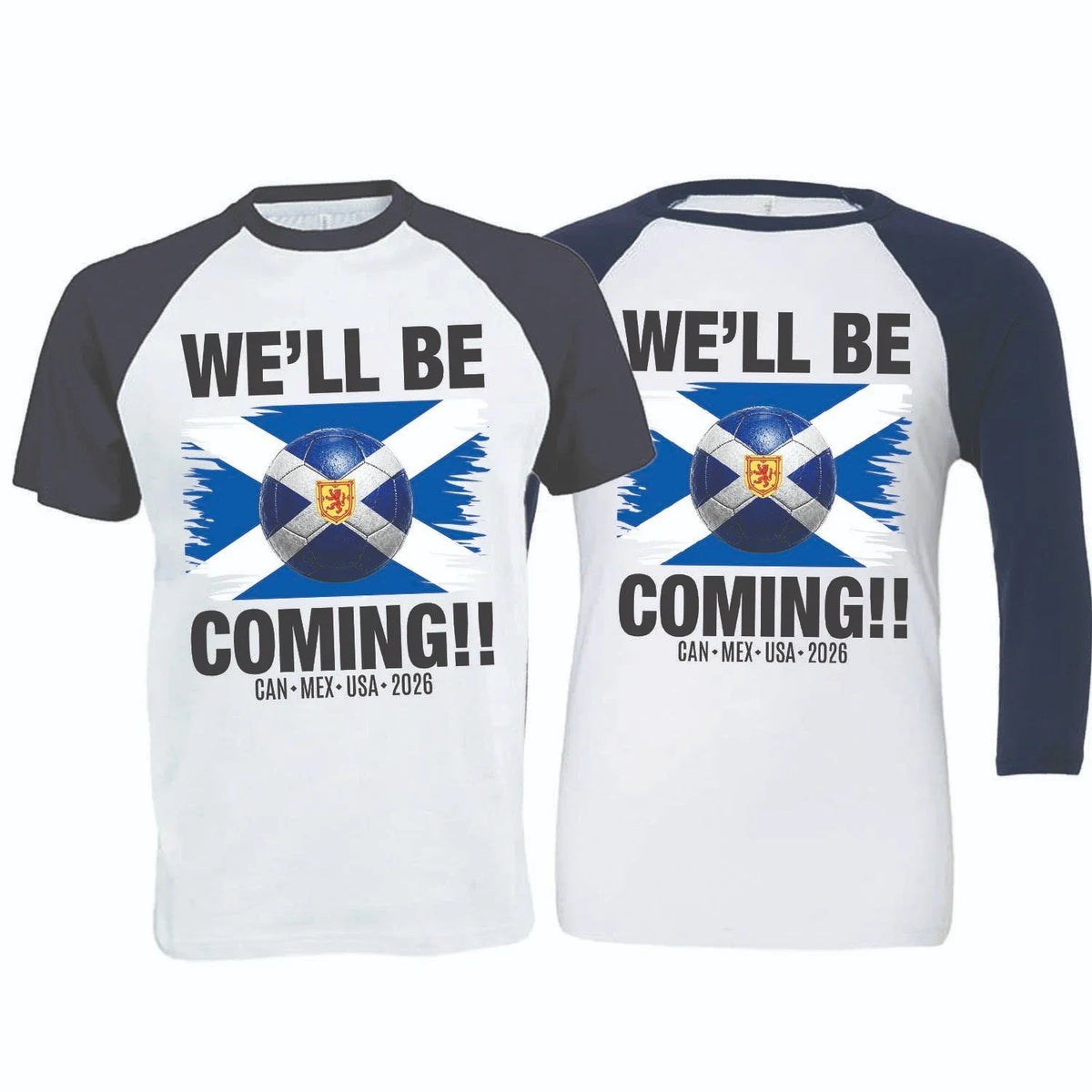 We'll Be Coming, USA 2026, No Scotland No Party Football Baseball (SC-6) Unisex
