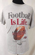 Big Ball Sports Arkansas Razorbacks Football Is Life NCAA Large Grey Unisex