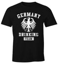 Germany Men's Germany Drinking Team Beer Eagle Fun Shirt Moonworks® Unisex
