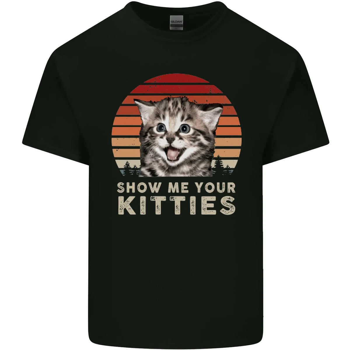 Show Me Your Kitties Funny Cat Kitten Mens Cotton Tee Top Unisex
