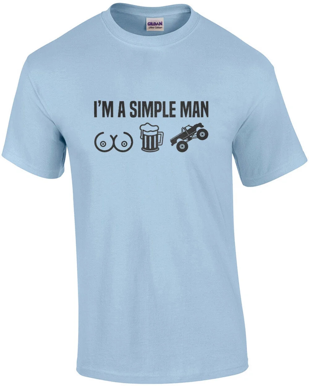 I'm a simple man - breasts, beer, and trucks - funny Unisex