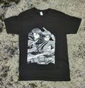 Attack On Titan Mens Small Black Japanese Anime Short Sleeve Unisex
