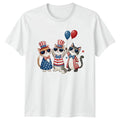 Patriotic 4th July American Cats USA Cats 4th July Gift For Him And Her Unisex