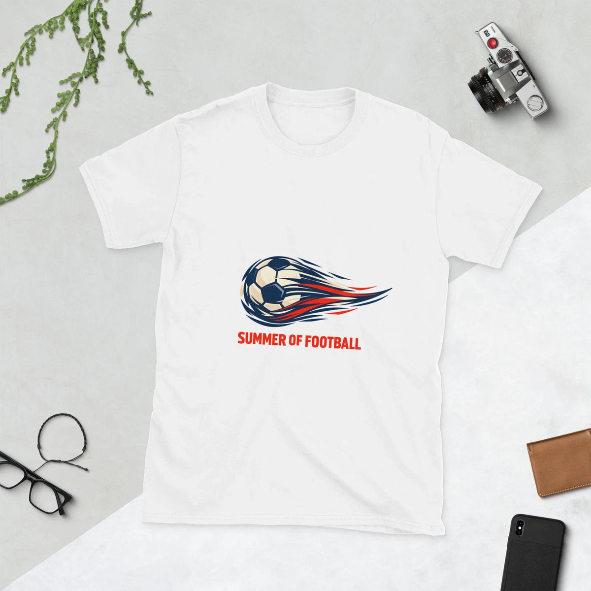 Summer of Football Soccer Shirt Unisex Sport Graphic Tee Fan Gift Season Unisex