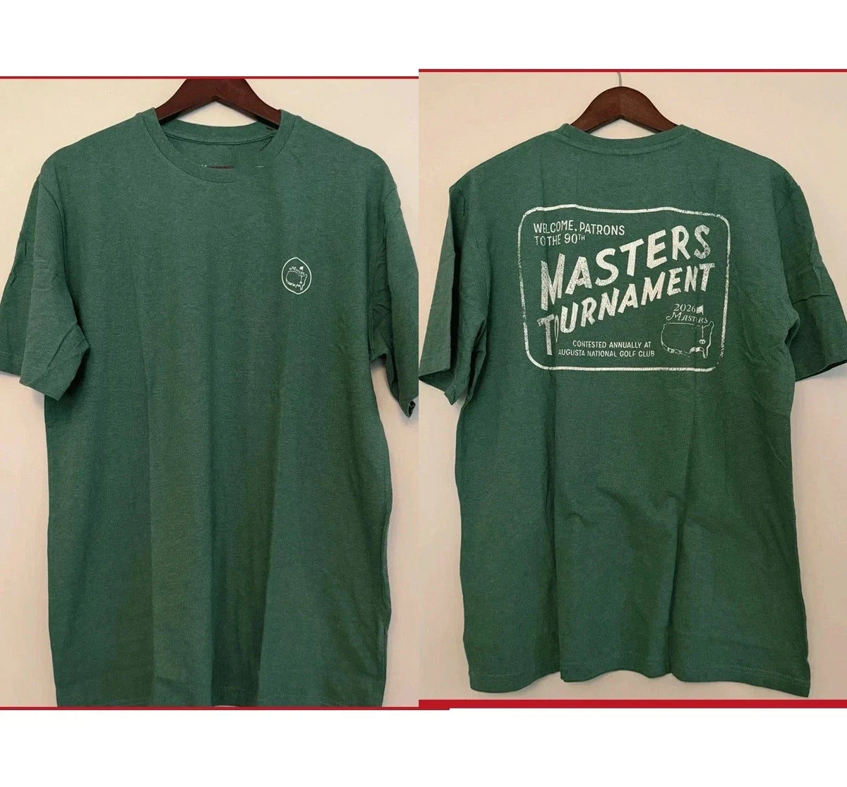 2026 Masters Tournament Augusta National 90th Anniversary Reprint Unisex