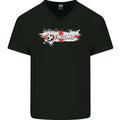 England Flag Football Mens V-Neck Cotton Unisex