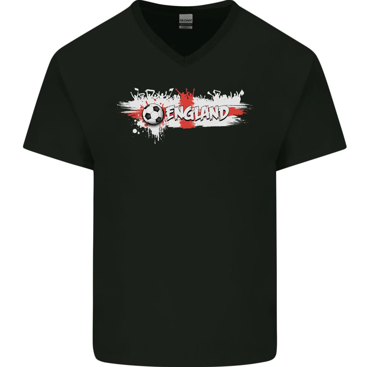 England Flag Football Mens V-Neck Cotton Unisex