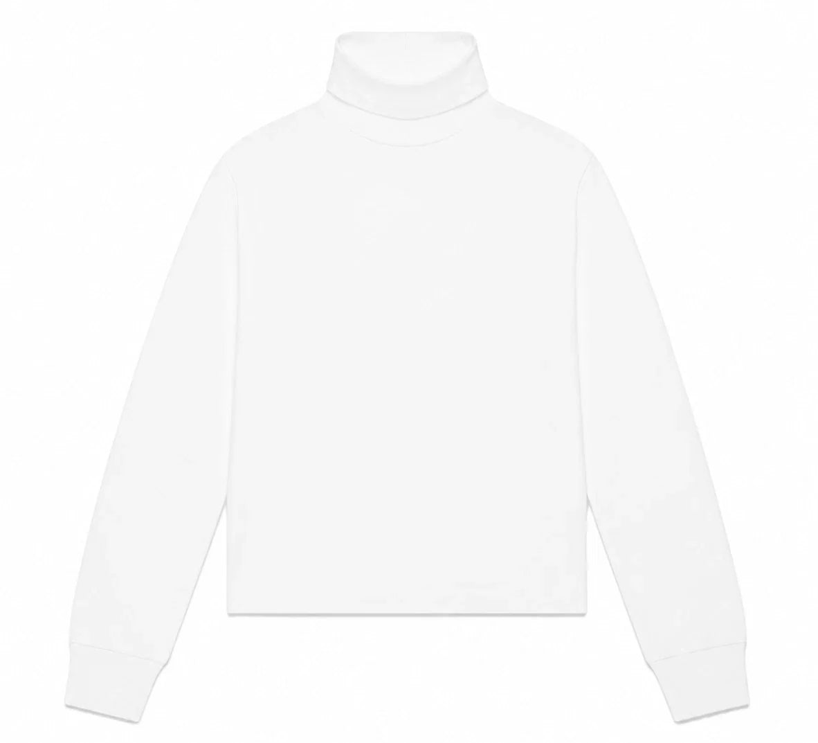 OVO White Turtleneck Longsleeve Blank Shirt - 2XL - New Unisex
