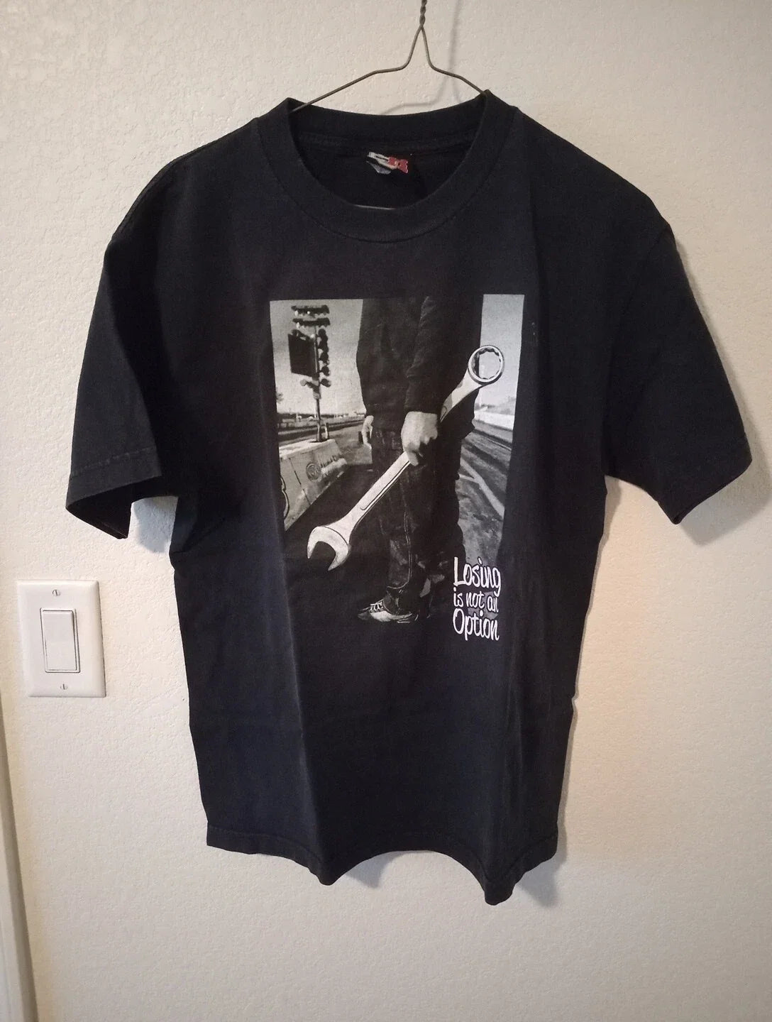 Eat Sleep Race T Shirt Tee Adult Size Medium losing is not an option esr wrench Unisex