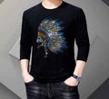 New Men Fashion Diamond Indian Rhinestone Luxury Long Black High Quality Unisex